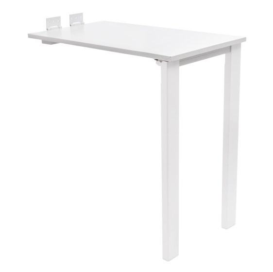 Mesa de comedor plegable de 75*40 cm, mesa plegable de pared, blanca