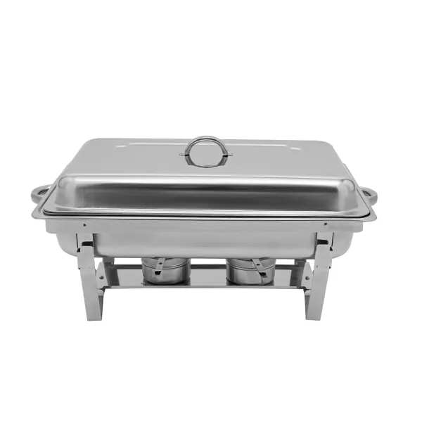 Calentador de alimentos de acero inoxidable con tapa y marco plegable, 9 l, ideal para restaurantes, cafeterías, hoteles, bodas, fiestas Calentador de alimentos de acero inoxidable con tapa y marco plegable, 9 l, ideal para restaurantes, cafeterías, hoteles, bodas, fiestas