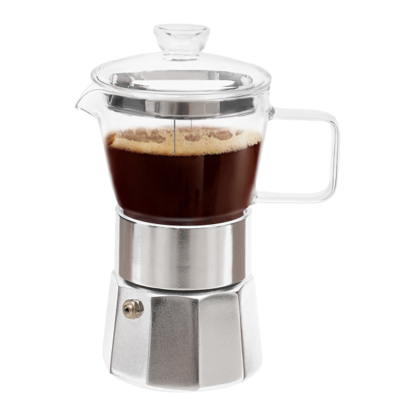 Cafetera, Cafetera para la cocina, Resistencia al calor: 200℃/392℉, Capacidad: 240ml, 9.3*21.2cm