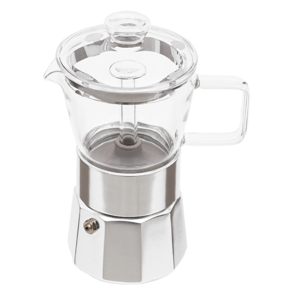Cafetera, Cafetera para la cocina, Resistencia al calor: 200℃/392℉, Capacidad: 240ml, 9.3*21.2cm