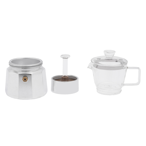 Cafetera, Cafetera para la cocina, Resistencia al calor: 200℃/392℉, Capacidad: 240ml, 9.3*21.2cm