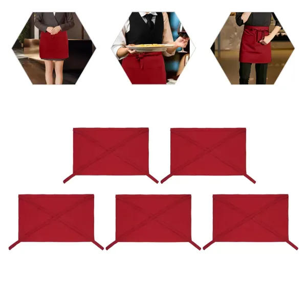 Delantal profesional de alta calidad para mujer y hombre - delantal de cocina, rojo