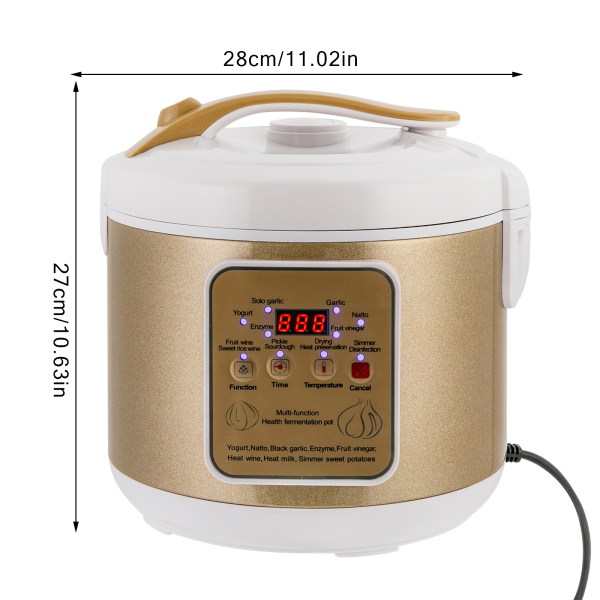 6L Fermentador de ajo negro, Caja de fermentación inteligente automática, Máquina de fermentación de ajo negro 6L Fermentador de ajo negro, Caja de fermentación inteligente automática, Máquina de fermentación de ajo negro