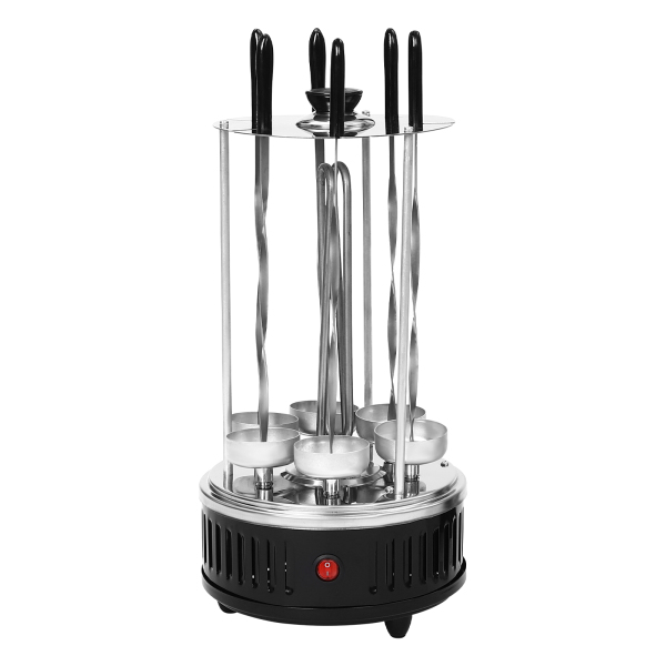 Parrilla eléctrica vertical, Asador vertical, Máquina Parrilla eléctrica giratoria, Calentamiento eficiente, 20*37.5cm