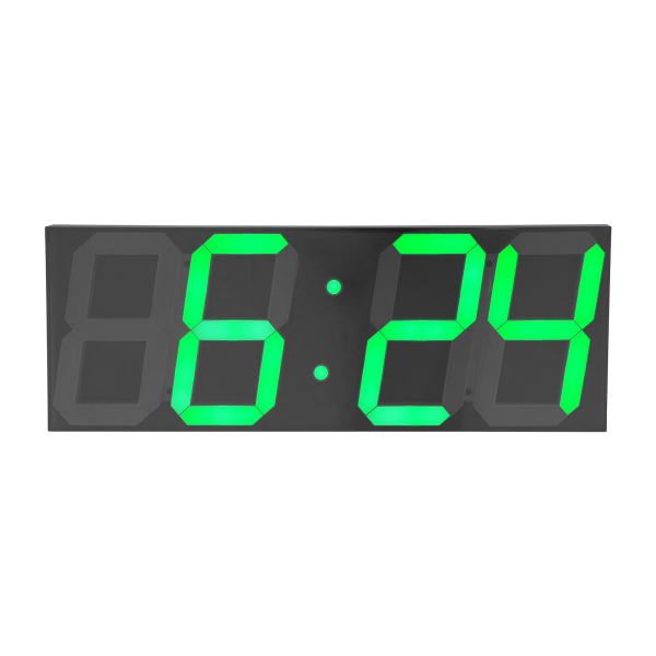 Reloj digital LED, reloj de pared LED, reloj digital LED con control remoto para salas de estar, oficinas - Fuente verde Reloj digital LED, reloj de pared LED, reloj digital LED con control remoto para salas de estar, oficinas - Fuente verde
