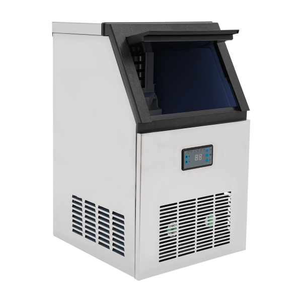 Máquina de hielo de 75 kg / 24 H, para cubitos de hielo comerciales con pantalla LCD, acero inoxidable, para casa, oficina, restaurante, bar Máquina de hielo de 75 kg / 24 H, para cubitos de hielo comerciales con pantalla LCD, acero inoxidable, para casa, oficina, restaurante, bar