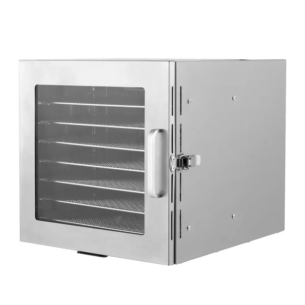 Deshidratador de acero inoxidable, 700 W, temperatura ajustable, 35-90 ℃, temporizador ajustable 0-24 horas, para frutas, verduras, 30 x 35 x 32 cm