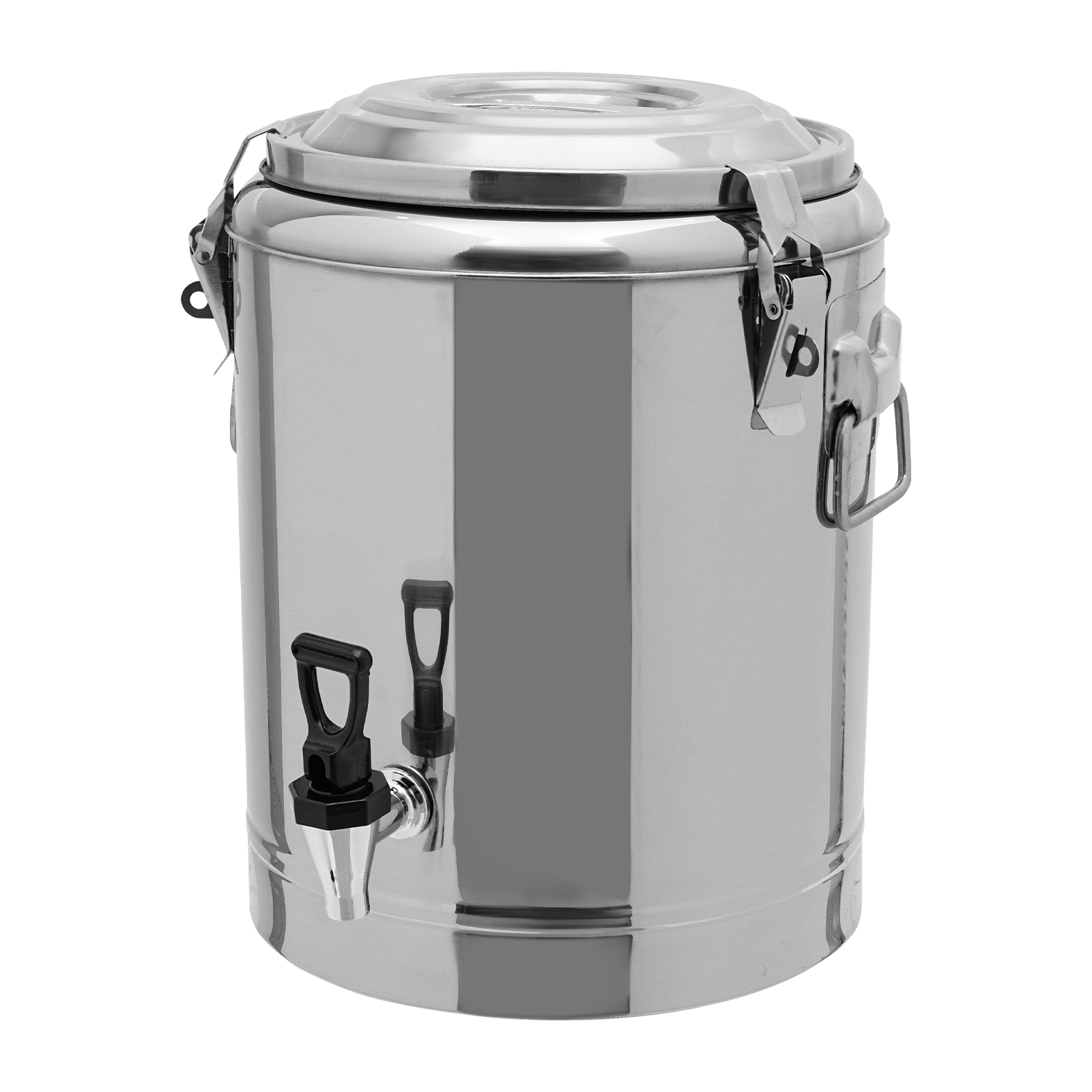 Calentador de alimentos de acero inoxidable, 20 L, recipiente térmico para alimentos, con tapa y grifo