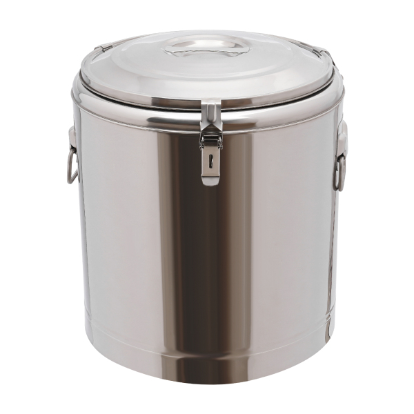 Calentador de alimentos de acero inoxidable con tapa, cubo aislado de 32L, para todo tipo de fiestas, 36.5*45.5cm, Plata Calentador de alimentos de acero inoxidable con tapa, cubo aislado de 32L, para todo tipo de fiestas, 36.5*45.5cm, Plata