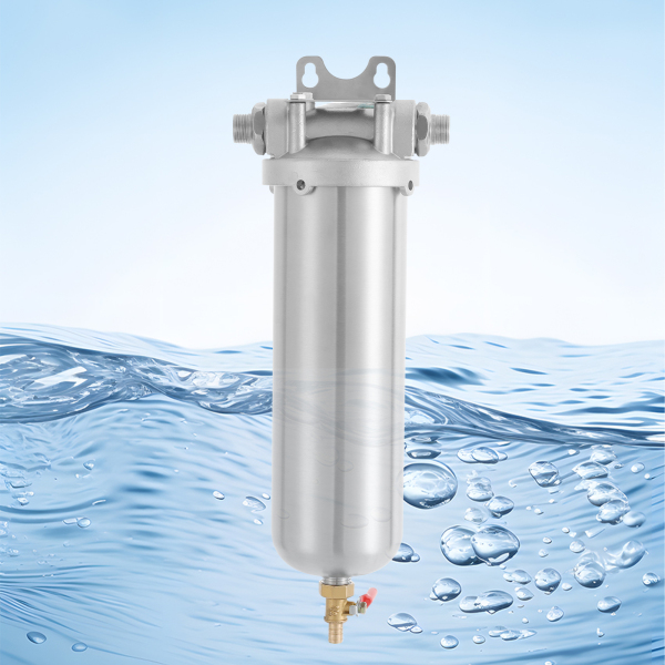 Filtro de agua de 4 puntos 1 a 4, filtro de agua bajo fregadero, filtro de agua de alta capacidad para agua rural y de fábrica