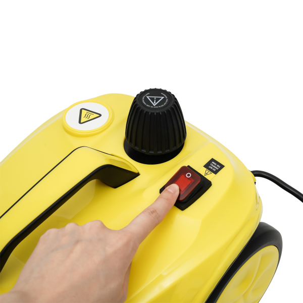 Limpiador a vapor multiusos limpiador a vapor de alta presión portátil de mano amarillo
