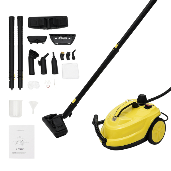 Limpiador a vapor multiusos limpiador a vapor de alta presión portátil de mano amarillo Limpiador a vapor multiusos limpiador a vapor de alta presión portátil de mano amarillo