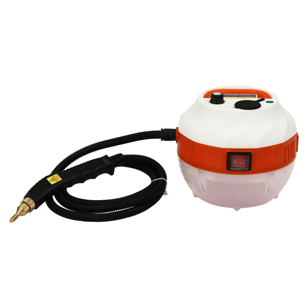 Limpiador de vapor portátil, Limpiador de vapor de alta temperatura, Potencia Alrededor de 1600W, 17*17*16cm, Blanco