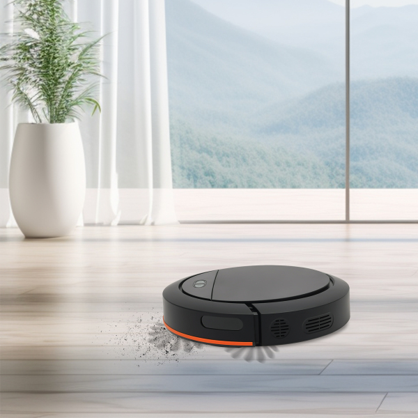 Barrer, aspirar y trapear Robot de barrido inteligente 3 en 1 Potencia de succión de 2,7 KPA - negro Barrer, aspirar y trapear Robot de barrido inteligente 3 en 1 Potencia de succión de 2,7 KPA - negro