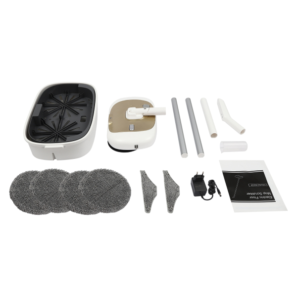 Mopa eléctrica con cubo de limpieza, Mopa eléctrica sin cable para limpieza de suelos, 40W, Alrededor de 150rpm, Dorado Mopa eléctrica con cubo de limpieza, Mopa eléctrica sin cable para limpieza de suelos, 40W, Alrededor de 150rpm, Dorado