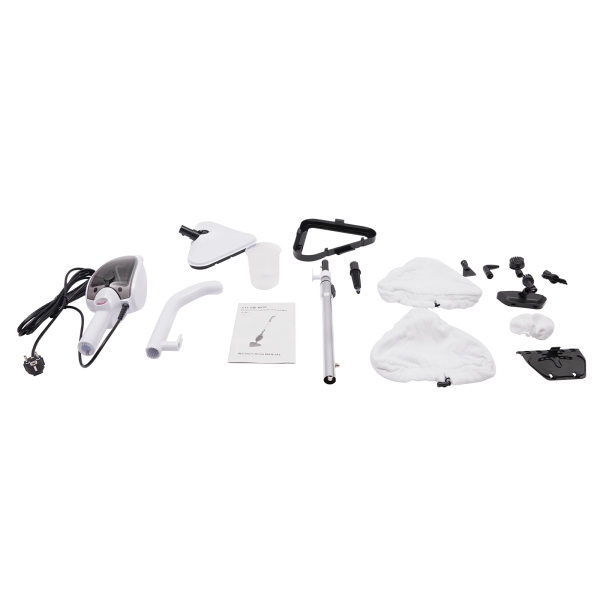 Limpiadora a Vapor, Mopa a Vapor, Fregona Eléctrica, Limpieza a vapor a alta temperatura, 1300W, 28*22*120 cm, Blanco Limpiadora a Vapor, Mopa a Vapor, Fregona Eléctrica, Limpieza a vapor a alta temperatura, 1300W, 28*22*120 cm, Blanco