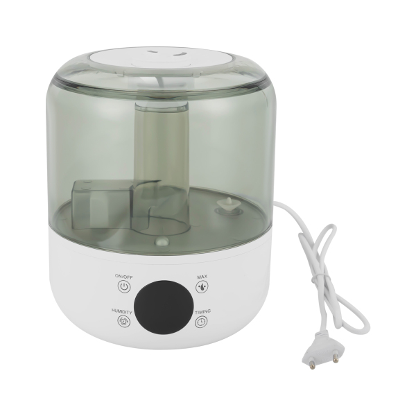 Humidificador eléctrico de llenado superior, Difusor humidificador ambiental ultrasónico, 18.5*22cm, Blanco