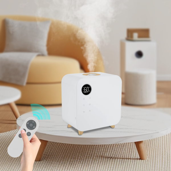 5.5L Humidificador, Humidificador de alto rendimiento, Humidificador inteligente, Blanco
