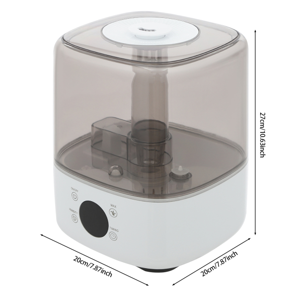 Humidificador de llenado superior, humidificador inteligente para dormitorios, habitaciones infantiles y salas de yoga - Blanco