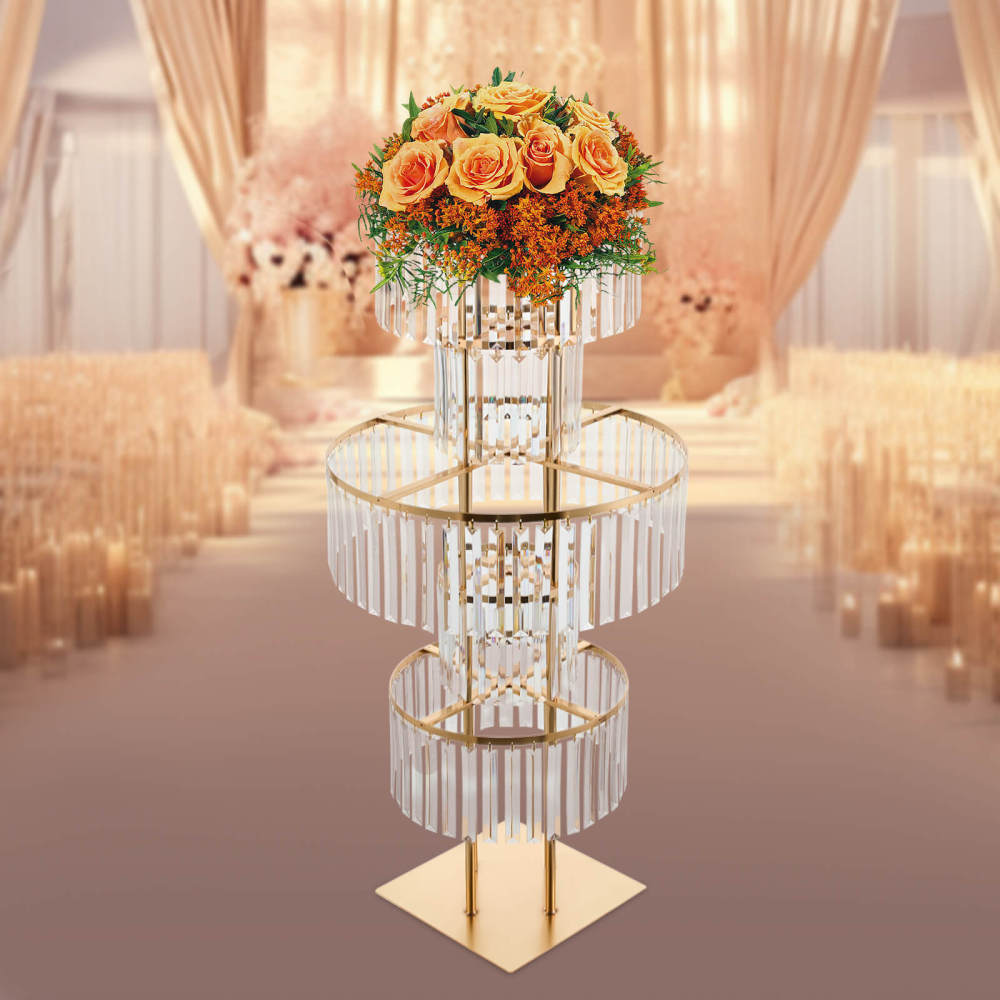 Soporte de flores de cristal para mesa, soporte de flores para bodas,  soporte de flores para centros de mesa de bodas, decoraciones de mesa, image size:1000x1000