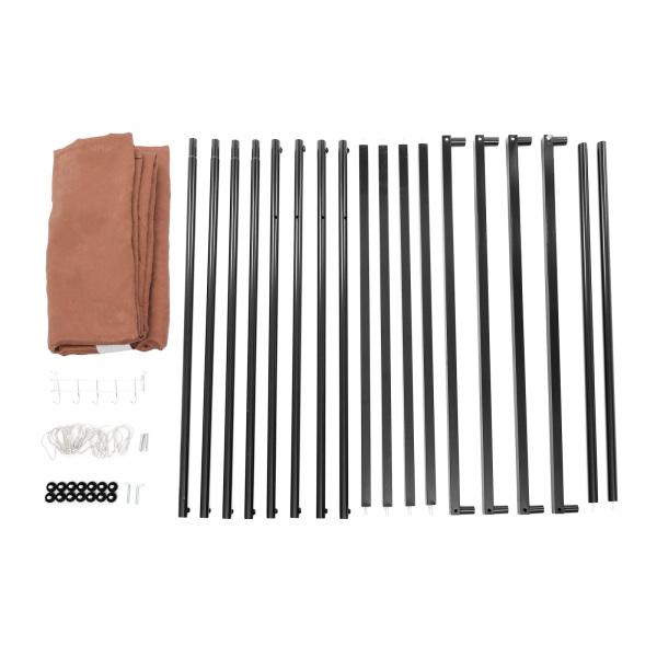 Probador portátil para tienda de ropa de 100 x 100 x 200 cm - Color café