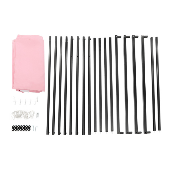 Probador portátil para tienda de ropa, Tienda de ropa, probador, probador, 100 x 100 x 200 cm, color rosa
