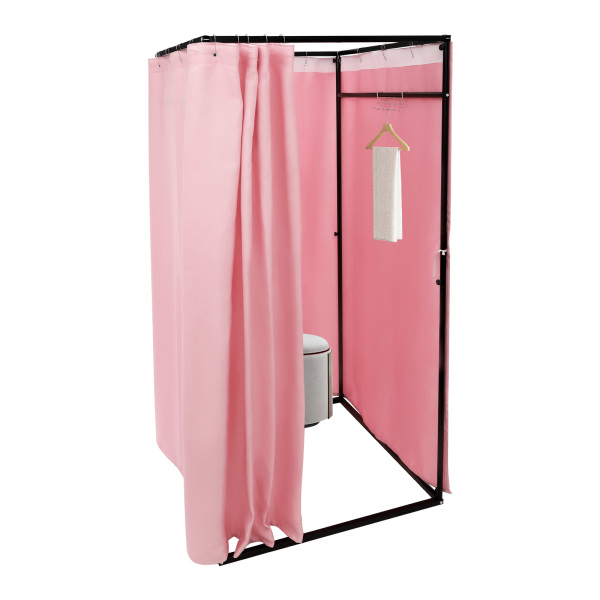 Probador portátil para tienda de ropa, Tienda de ropa, probador, probador, 100 x 100 x 200 cm, color rosa