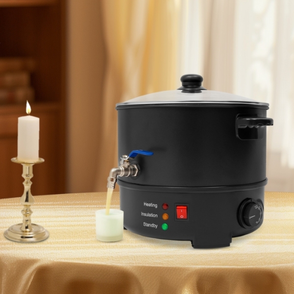 Crisol de cera tipo E 8L, máquina para derretir cera de acero inoxidable de gran capacidad