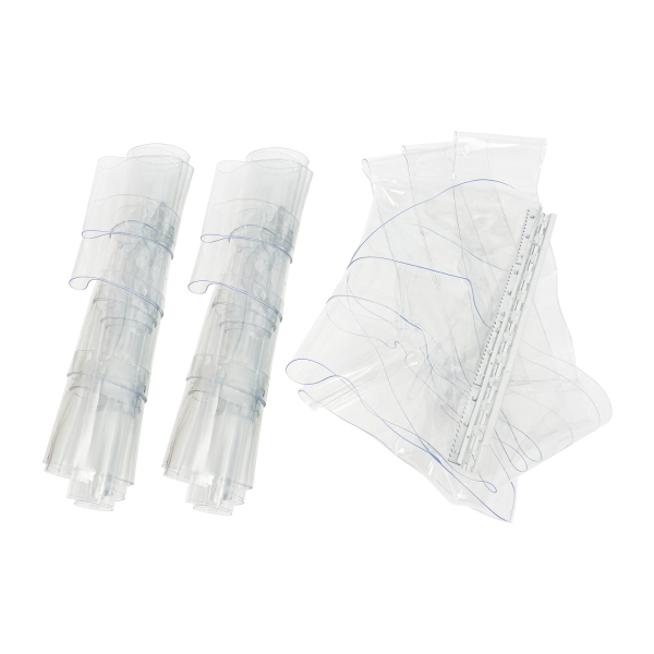Kit de cortina de puerta de 12 tiras de plástico de 210 x 180 cm, cortina de puerta de congelador de PVC, cortina de puerta para la industria del garaje del almacén Kit de cortina de puerta de 12 tiras de plástico de 210 x 180 cm, cortina de puerta de congelador de PVC, cortina de puerta para la industria del garaje del almacén