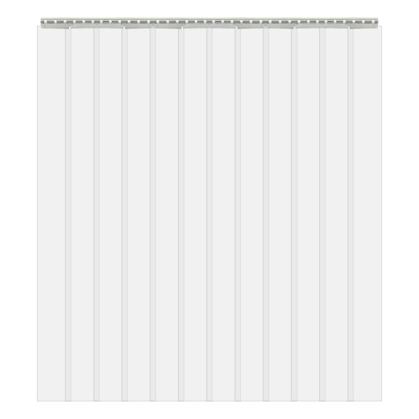 Kit de cortina de puerta de 12 tiras de plástico de 210 x 180 cm, cortina de puerta de congelador de PVC, cortina de puerta para la industria del garaje del almacén