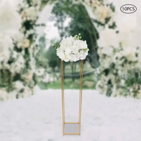 10 unidades Ramo de flores artificiales, 20 cm, decoración de mesa, arreglo de bolas de flores falsas(blanco)