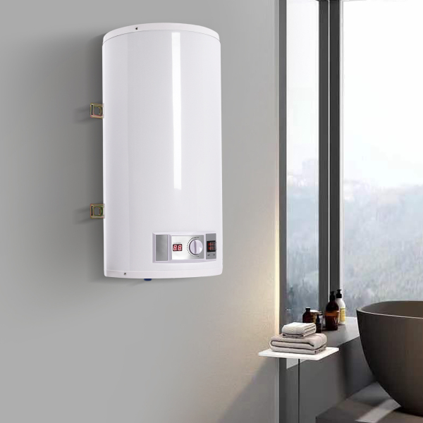 CNCEST Calentador de agua eléctrico, 50 L, calentador de agua eléctrico para colgar en la pared, con set de ducha, 30-75 °C, 2 kW