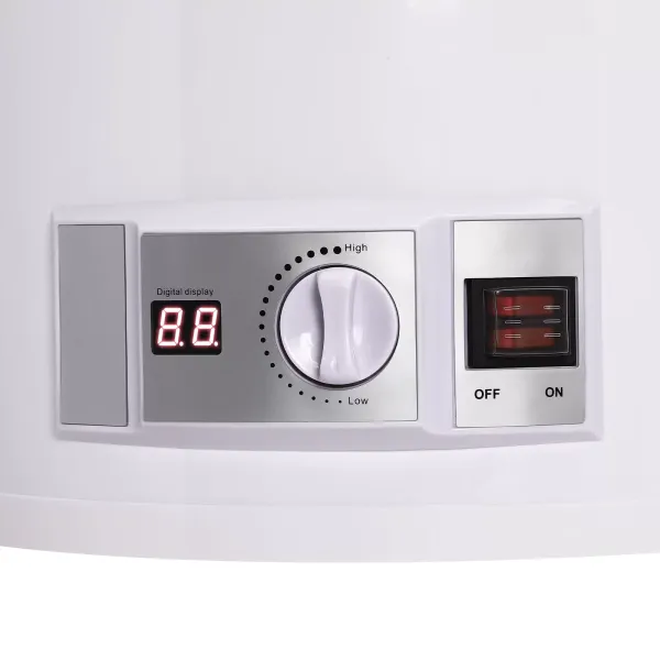 CNCEST Calentador de agua eléctrico, 50 L, calentador de agua eléctrico para colgar en la pared, con set de ducha, 30-75 °C, 2 kW