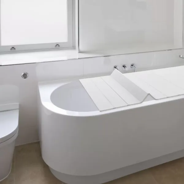 Cubierta de bañera, plegable, impermeable, a prueba de polvo, cubierta de bañera de 75 x 170 cm, PVC