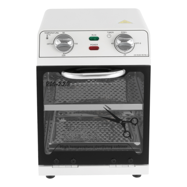 Cabina de desinfección de herramientas de alta temperatura, Esterilizador de alta temperatura, esterilizador, 0-220℃, Blanco