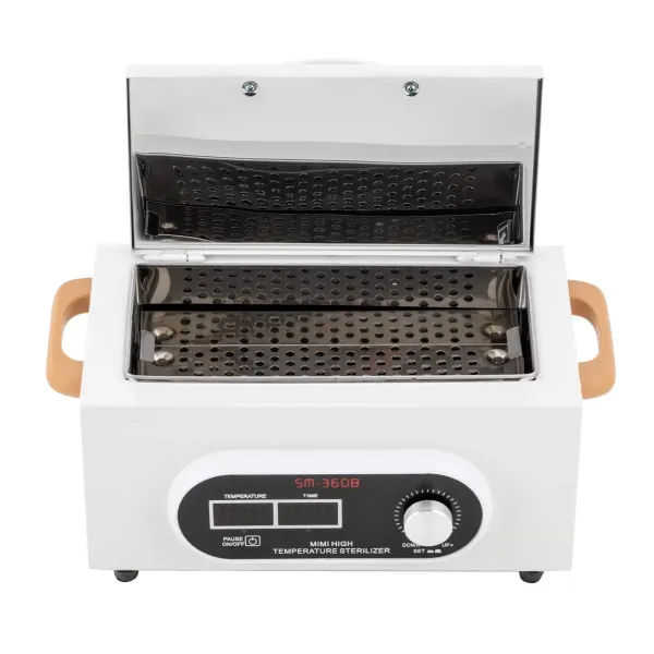 Esterilizador de aire caliente de 300 W con pantalla digital, con indicador de tiempo y temperatura y temporizador, 0-60 min, 50-200 ℃
