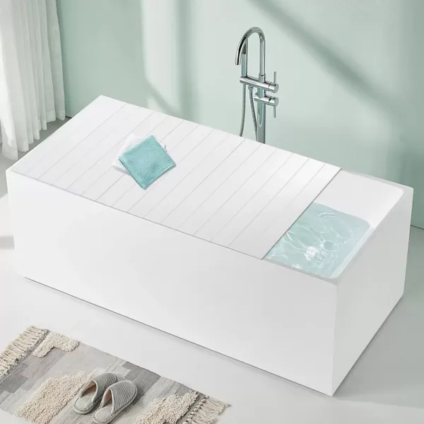 Cubierta de bañera de 70 x 170 x 0,7 cm, plegable, resistente al agua, a prueba de polvo, bandeja de baño para el hogar, baño, SPA