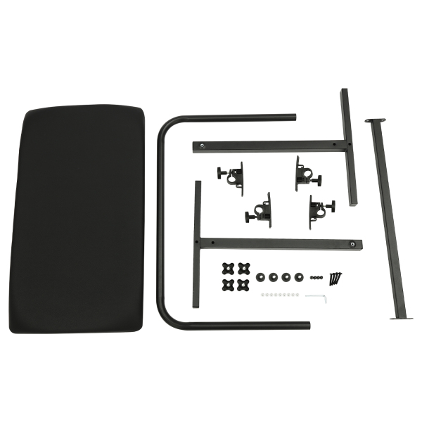 Soporte para reposabrazos, soporte para reposabrazos, soporte para muñecas para piernas y reposabrazos, Negro
