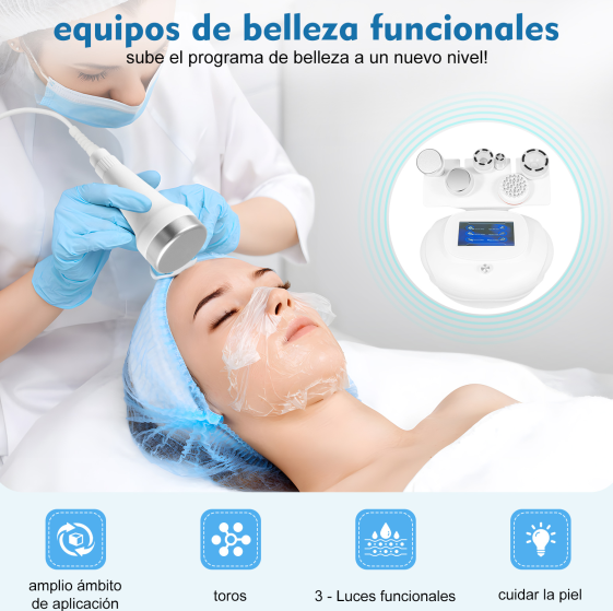 Masajeador 6 en 1 80 K RF por ultrasonido, anticelulitis, quemador, máquina de 220 V