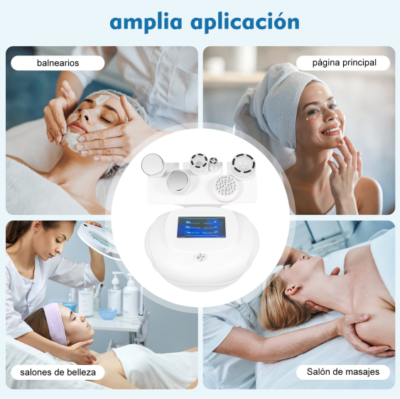 Masajeador 6 en 1 80 K RF por ultrasonido, anticelulitis, quemador, máquina de 220 V