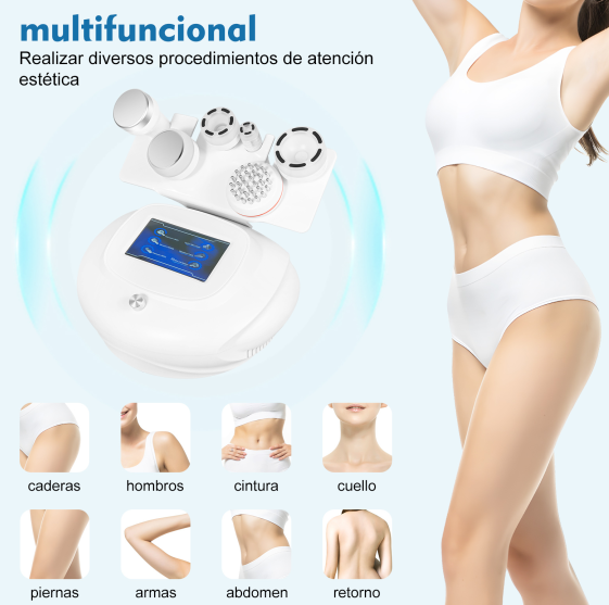 Masajeador 6 en 1 80 K RF por ultrasonido, anticelulitis, quemador, máquina de 220 V