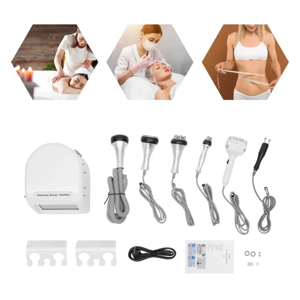 CNCEST Máquina de Belleza de Adelgazamiento RF- 6 en 1- 40 K, dispositivo fino de cuerpo de gran máquina de cavitación ultrasónica multipolar