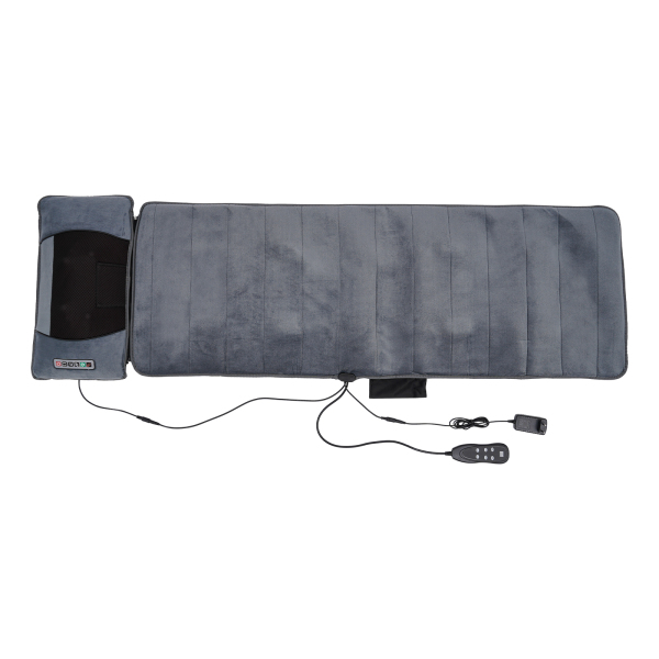 Colchoneta de masaje de cuerpo entero con calor, cojín de masaje cervical extraíble y airbag de descompresión de cintura