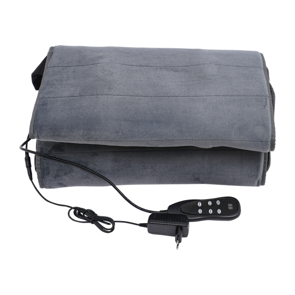 Colchoneta de masaje de cuerpo entero con calor, cojín de masaje cervical extraíble y airbag de descompresión de cintura