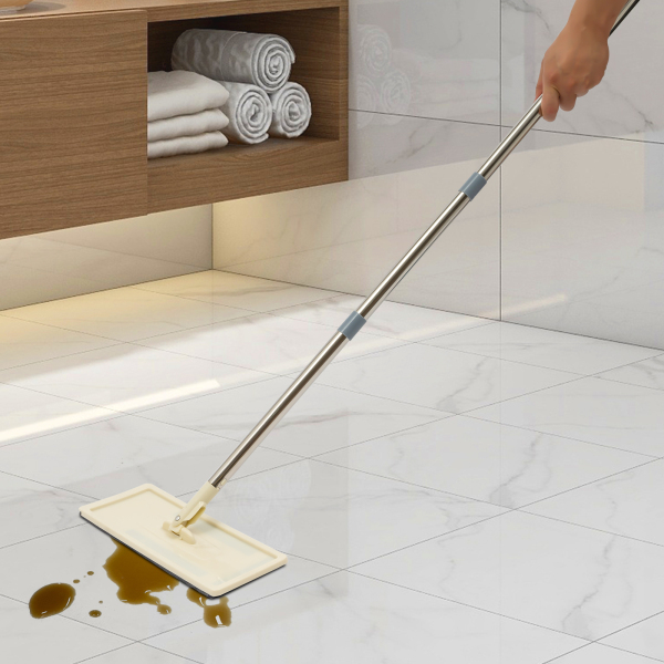 Kit de Paños de Limpieza Trapeador Plano Giratorio 360° con Cubo