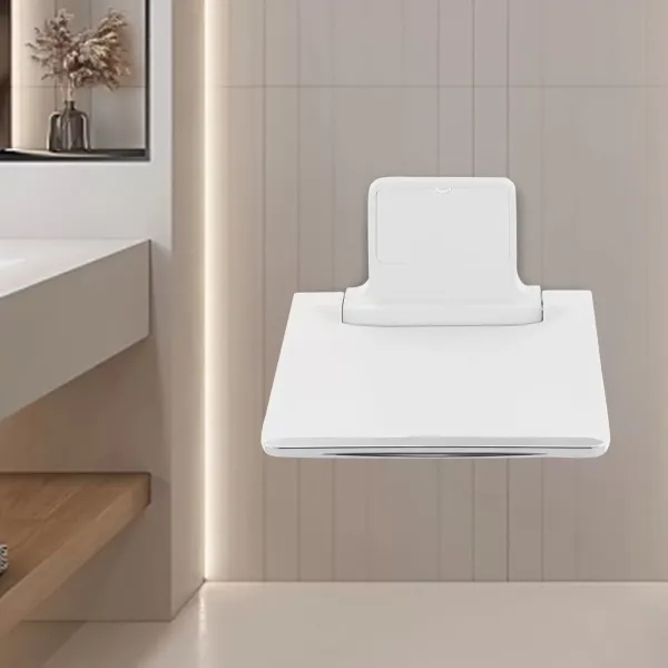 Asiento de ducha plegable montado en la pared para el cuidado del hogar