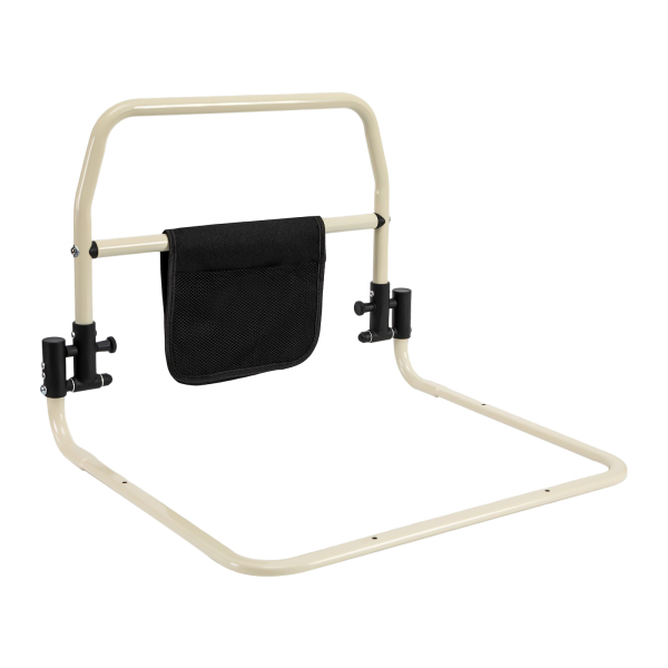 Barandilla de cama plegable para personas mayores, rejilla lateral, asideros de apoyo, ayuda para levantarse, máx. 136 kg