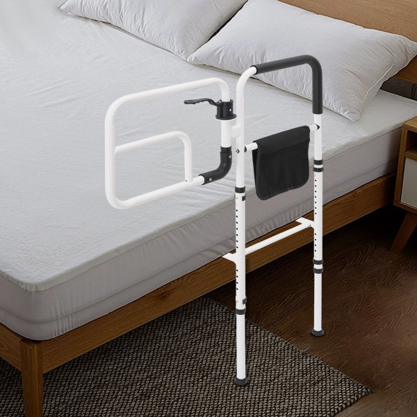 Barra de apoyo para cama de adultos, barra de apoyo para cama de ancianos, barra de apoyo para cama de personas mayores para camas con estructura en hilera, camas con estructura plana