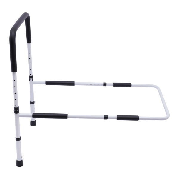 Barandilla de ayuda en la cama, Asidero de seguridad ajustable para prevenir caídas, Anchura ajustable: 84-94cm, Blanco Barandilla de ayuda en la cama, Asidero de seguridad ajustable para prevenir caídas, Anchura ajustable: 84-94cm, Blanco