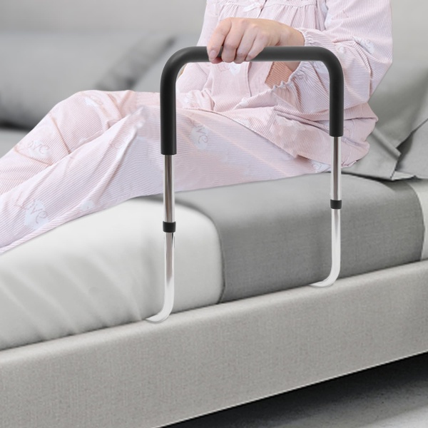 Barandilla de cama para personas mayores y adultos, barra de apoyo preventiva para personas mayores, regulable en altura